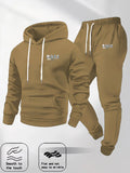 Conjunto de Sudadera con Capucha Casual y Cómoda para Hombre, Moda de Manga Larga para Otoño e Invierno, Ropa de Calle Multifuncional de Alta Calidad