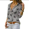 Women's Slim Fit Casual Long Sleeve Chiffon Blouse Oversized Lapel Collar Button Design Solid Pattern Business Style for Summer